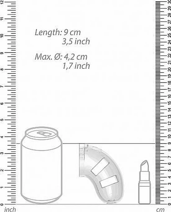 Shots - ManCage Cockcage Met Plug 10 - Transparant 5 Shots - ManCage Cockcage Met Plug 10 - Transparant - Afbeelding 5