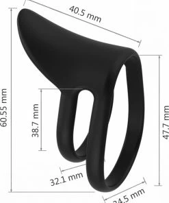 WINYI Tommy Penisring, Stevige Zachte Siliconen Cockring, Uniek Design Universele Hoge Kwaliteit, Sex Toys Voor Mannen, Ongekend Orgasme En Duurzaam, Rekbaar En Harde Penis, Zwart -Cottelli Collection Shop 550x686