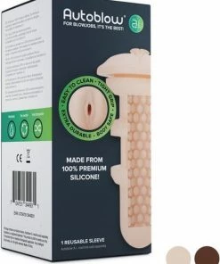 Autoblow - A,I, Silicone Vagina Sleeve Wit -Cottelli Collection Shop 550x695 1