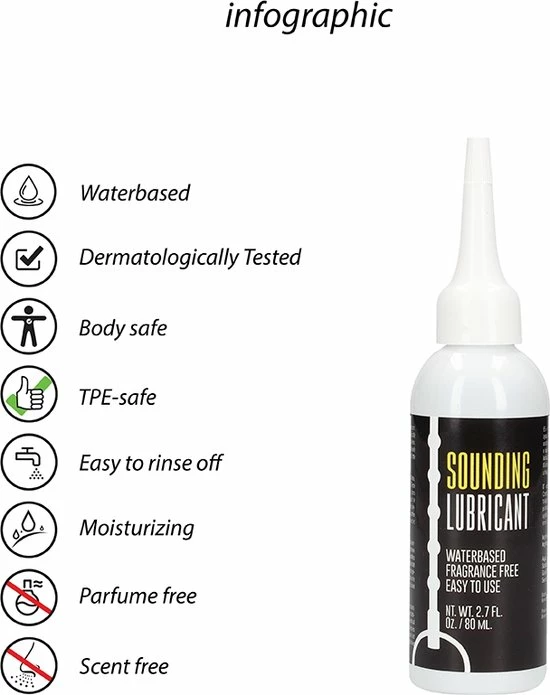 Merkloos Urethral Sounding Lubricant - 80 Ml 5 Merkloos Urethral Sounding Lubricant - 80 Ml - Afbeelding 5