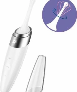 SATISFYER | Satisfyer Twirling Delight Clit Tip Stimulating - White -Cottelli Collection Shop 550x698 11