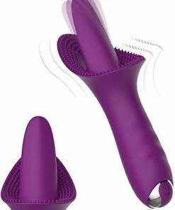Merkloos Vibrerende Likkende Tong Vibrator - Purple - Clitoris En Tepels Massager -Cottelli Collection Shop 550x701 2