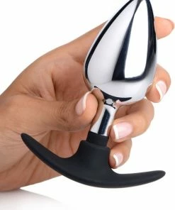 Merkloos Dark Invader Anaalplug Metaal - Large -Cottelli Collection Shop 550x703