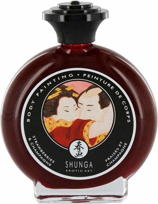 Shunga Eetbare Bodypaint Strawberry Wine 6 Shunga Eetbare Bodypaint Strawberry Wine - Afbeelding 6