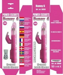 Power Escorts - Bunny G - Rabbit Vibrator - G Spot - Oplaadbaar - 12-Speed - 25 Cm - BR86 - Roze 6 Power Escorts - Bunny G - Rabbit Vibrator - G Spot - Oplaadbaar - 12-Speed - 25 Cm - BR86 - Roze -Cottelli Collection Shop 550x715 7