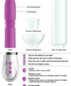 Shots - Pumped Thruster - 4 In 1 Rechargeable Couples Pump Kit - Purple -Cottelli Collection Shop 550x719 4