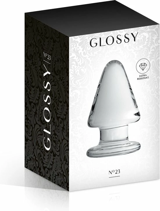 Glossy Toys 23 - Glazen Buttplug - 9 X 5.5cm - Transparant 2 Glossy Toys 23 - Glazen Buttplug - 9 X 5.5cm - Transparant - Afbeelding 2