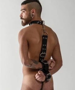 MisterB Mister B Leren Slaven Halsband Met Handboeien 5 MisterB Mister B Leren Slaven Halsband Met Handboeien -Cottelli Collection Shop 550x733 20