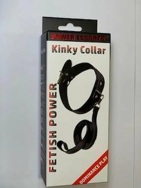 Power Escorts - Fetish Power - Kinky Collar - Halsband BDSM - BR94 - Collar With Leash - Zwart - Gave Cadeaubox 4 Power Escorts - Fetish Power - Kinky Collar - Halsband BDSM - BR94 - Collar With Leash - Zwart - Gave Cadeaubox - Afbeelding 4