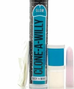Clone A Willy Kit Dildo Glow In The Dark - Blue -Cottelli Collection Shop 550x745