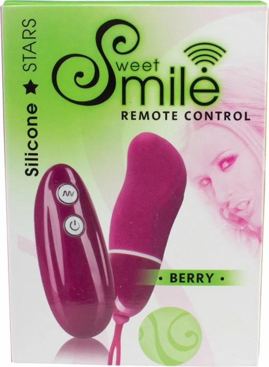 Sweet Smile Berry Siliconen Vibrerend Ei Voor G-spot Stimulatie En Draadloze Afstandsbediening Rood 8 Sweet Smile Berry Siliconen Vibrerend Ei Voor G-spot Stimulatie En Draadloze Afstandsbediening Rood - Afbeelding 8