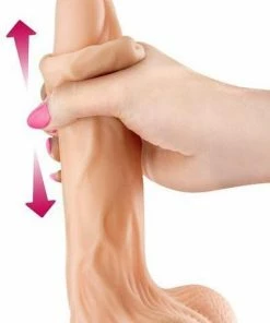Real Body Brad - Dildo - Realistisch - Met Ballen, Uitgesproken Aders En Bewegende Voorhuid - 20 Cm - Flesh -Cottelli Collection Shop 550x753 4