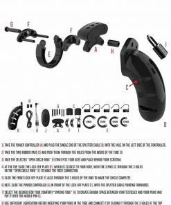 ManCageShots - ManCage Model 21 - Chastity - 4.5 - Cock Cage With Electro - Black 11 ManCageShots - ManCage Model 21 - Chastity - 4.5 - Cock Cage With Electro - Black -Cottelli Collection Shop 550x761 1