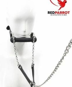 Merkloos Mond Gag Met Teugels | Gag | SM | BDSM | 2 In 1 | Gag Bal | Teugels | Slaaf Ervaring -Cottelli Collection Shop 550x764