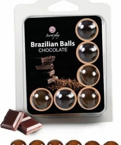 Secret Play Brazilian Balls Set 6 Chocolate
