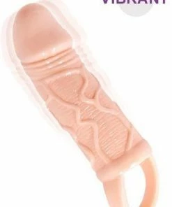 Baile Vibrerende Penis Sleeve - Beige -Cottelli Collection Shop 550x792