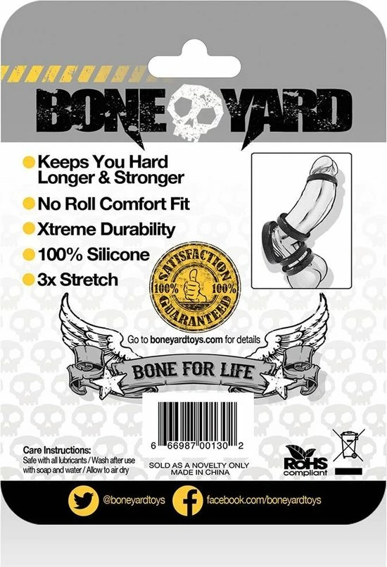 Boneyard Siliconen Cockring 30mm 4 Boneyard Siliconen Cockring 30mm - Afbeelding 4