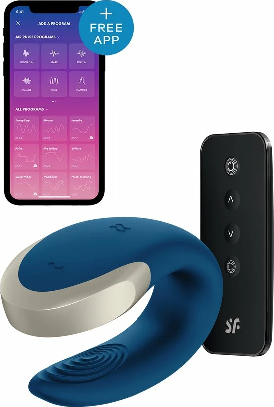 Satisfyer - Double Love Blauw 13 Satisfyer - Double Love Blauw - Afbeelding 13