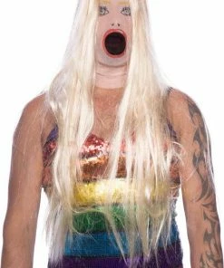 Folat Porno Masker Met Blond Haar